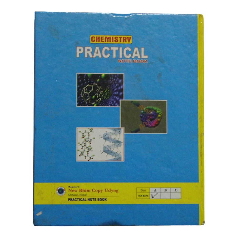 Product photo of Chemistry Practical Notebook / Size A (MRP Rs.200/pc) (Buy 4 get 1 free)
