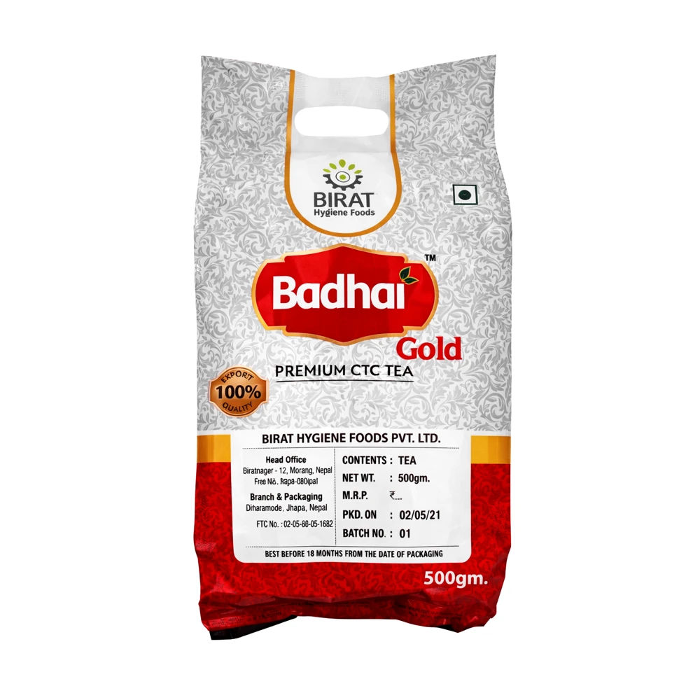 Product photo of Badhai Gold Premium CTC Tea – 500gm