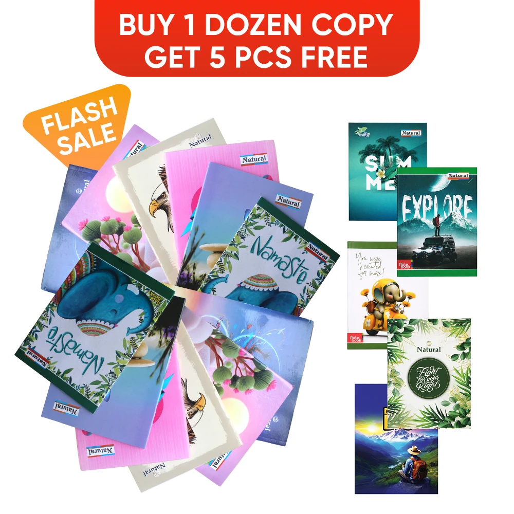 Product photo of Nepali, English, Graph, Math Note Copy MRP 100 - Total 12+5=17pc